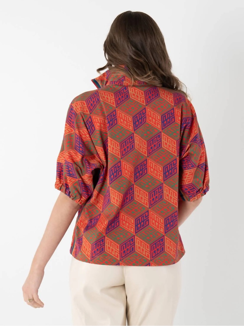 NWOT Emily McCarthy Poppy Top Small Vintage Monogram - Picture 3 of 8